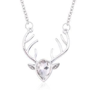 REINDEER NECKLACE DEER NECKLACE DEER PENDANT.